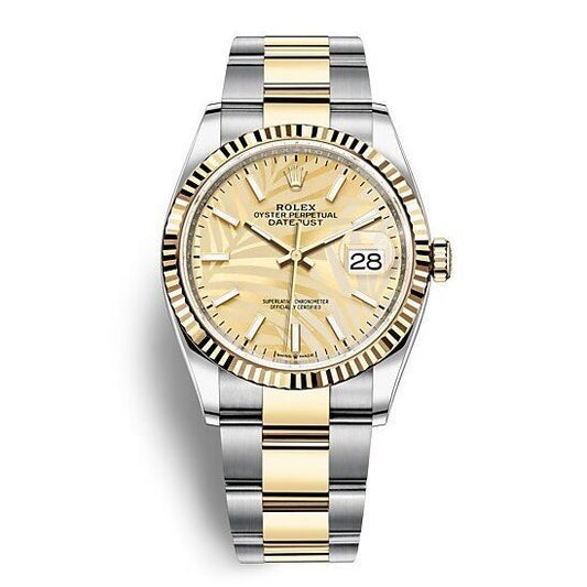 DATEJUST DORÉ DÉCOR PALMIER
